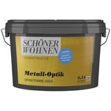 Schöner Wohnen FARBE Effektfarbe Trendstruktur in Metall-Optik, goldfarben, 2,5 l