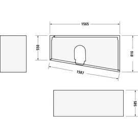Duravit No.1 Trapezbadewanne 160 x 85 cm (700507000000000)