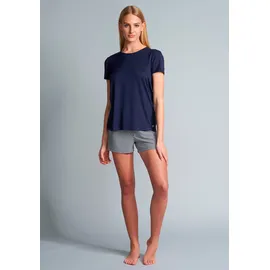 Tom Tailor Pyjama-Shirt unifarben Blau 38