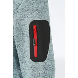 James & Nicholson Damen Strickfleece Jacke JN761" - James - Nicholson Pink-Melange/Off-White L"