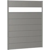 Biohort Sichtschutzelement 150 x 180 cm Quarzgrau Metall