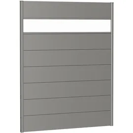Biohort Sichtschutzelement 150 x 180 cm Quarzgrau Metall