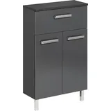 Saphir Unterschrank Quickset Badschrank 50 x 20 x 81 cm Grau