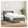 vidaXL Boxspringbett 100 x 200 cm Dunkelgrau