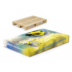 BAMATO Palettenhusse mit hochwertigem Textildruck auf Dekostoff (Motiv 3)