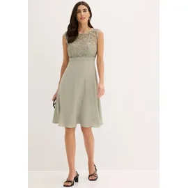 bonprix Minikleid Spitze Grün 38