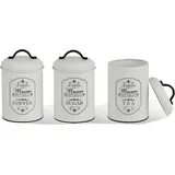 Maestro Paris Maison Behälter-Set MR-1771-3CS - Weiß