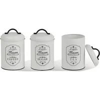 Maestro Paris Maison Behälter-Set MR-1771-3CS - Weiß