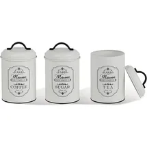 Maestro Paris Maison Behälter-Set MR-1771-3CS - Weiß