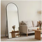 OTTO home Spiegel Standspiegel Addrik, wahlweise in 2 Größen 150x40cm oder 180x60cm (als Wandspiegel und Standspiegel einsetzbar, Rahmen aus Metall), Ganzkörperspiegel mit Sicherheitsglas, in verschiedenen Farben schwarz 60 cm x 180 cm x 2,7 cm