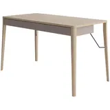 Mirjan24 Schreibtisch Beige, 3 Schubladen, Rechteckig,Rechteckig, 139x77x71 cm, Arbeitszimmer, Schreibtische, Bürotische