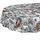 ANRO Wachstuchtischdecke abwaschbar Oval 180 x 140 cm Grau