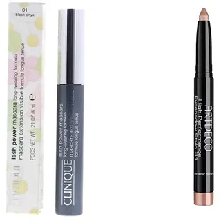 Clinique Lash Power Mascara Long- Wearing Formula & ARTDECO High Performance Eyeshadow Stylo - 3 in 1 Stift: Lidschatten Stift, Eyeliner und Kajal - 1 x 1,4 g