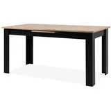 furn.design Esstisch Eiche Schwarz 160 - 200 cm Ausziehbar Finham