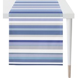 APELT Tischläufer 3901 OUTDOOR, Sommerdeko, Sommer«, (1 St.), Digitaldruck, in Streifenoptik, blau - 48x140 cm