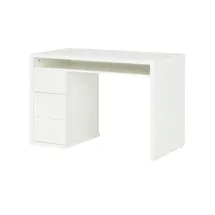 Composad Schreibtisch - Weiß - Maße cm B: 110 x 60 1 Ablagefläche - 3 Schubladen