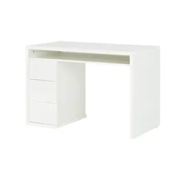 Composad Schreibtisch - Weiß - Maße cm B: 110 x 60 1 Ablagefläche - 3 Schubladen