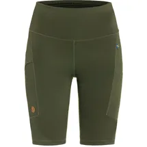 Fjällräven Abisko Short Tights Damen Dunkles Waldgrün M