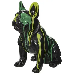 Deko Hund , schwarz , Polyresin (Kunstharz) , Maße (cm): B: 29,6 H: 32,8 T: 17,5