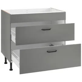 OPTIFIT Kochfeldumbauschrank Elga 90 x 58,4 x 87 cm Grau