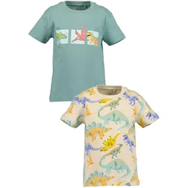 blue seven T-Shirt Basic-Schnitt, ohne Verschluss, bedruckte und unifarbene Optik bunt 134 EU
