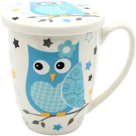 Dekohelden24 Teetasse 0,25 l Blau