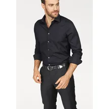 Olymp LEVEL Five body Fit Businesshemd mit extra langem Arm, Black, 38