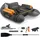 Costway Schlauchboot aufblasbar bis 150kg, Angelboot mit verstellbarer Rückenlehne, Pumpe, Paddel & Gurte, Fischerboot für Erwachsene 135x109x54cm - Grau