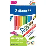 Pelikan Colorella Brush Pen sortiert, 10er-Set, Kartonbox (814577)
