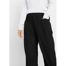 bonprix Baumwoll-Mix-Hose, schwarz, 46