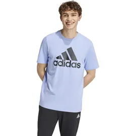 TOFFS adidas Herren Essentials Single Jersey Big Logo Tee, Blue Spark/Black, M