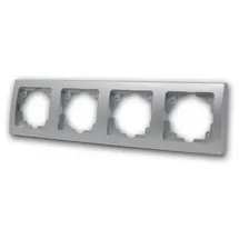 ChiliTec DELPHI 4-fach Rahmen Silber