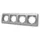 ChiliTec DELPHI 4-fach Rahmen Silber