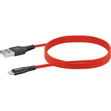 Schwaiger USB-A auf Lightning 1,2 m Rot