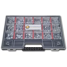 Schraubenbox24 Muttern Sortiment M4-M5-M6-M8-M10-M12 554 tlg. Schraubenbox