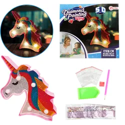 Toi-Toys 46655A - DIY - Diamant - Einhornlampe (5D)