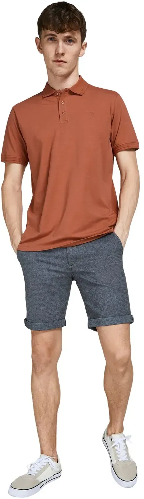 Jack & Jones Chino Shorts Fury in blauer Faded Optik-XL