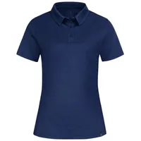 Tom Fyfe Poloshirt TOM FYFE Merino Poloshirt Damen Slim Fit Marine / M blau M
