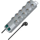Brennenstuhl Steckdosenleiste 10-fach 2 m Silber 1 St.