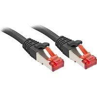 Lindy 47784 RJ45 Patchkabel CAT 6 S/FTP 15.00 m Schwarz 1 St.