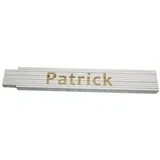 Heka Zollstock Patrick 2 m, weiß