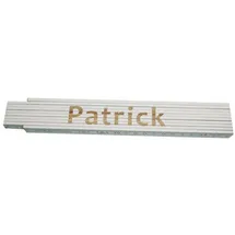 Heka Zollstock Patrick 2 m, weiß