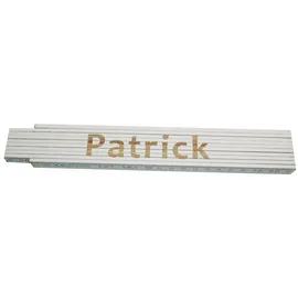 Heka Zollstock Patrick 2 m, weiß