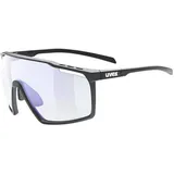 Uvex Mtn Perform Variomatic Photochrome Sonnenbrille - Black Matt - Variomatic Litemirror Blue/CAT1-3