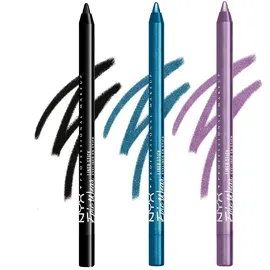 NYX Professional Makeup NYX Professional Makup Langanhaltender Eyeliner, Epic Wear Long Lasting Liner Stick, Black (Schwarz) & Turquoise (Türkis) & Purple (Violett), Dreierpack