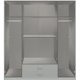 WIMEX Kleiderschrank Marburg 180 x 199 x 58 cm Grau