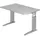 Hammerbacher Schreibtisch VUS12/5 lichtgrau/silber
