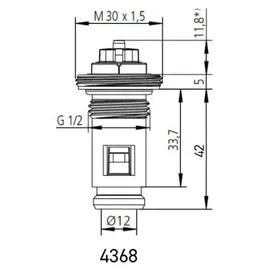 HEIMEIER Thermostatventil Belrad Mittelanschluss