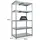 Proregal Schwerlastregal Metall 180x100x60cm silber