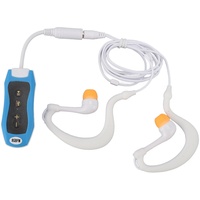 IPX8 Wasserdichter MP3-Player, Unterwasser-Schwimmkopfhörer, 8 GB Musik-Player, Wiederaufladbar über USB 2.0, 8 Stunden Spielzeit, Zum Schwimmen, Laufen (Blue)
